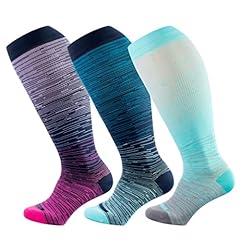 3 Pairs Green/Blue/Purple