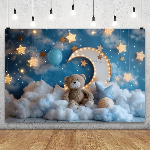Fondo fotográfico YongFoto Moon Stars Cloud 6x4ft miniatura 2