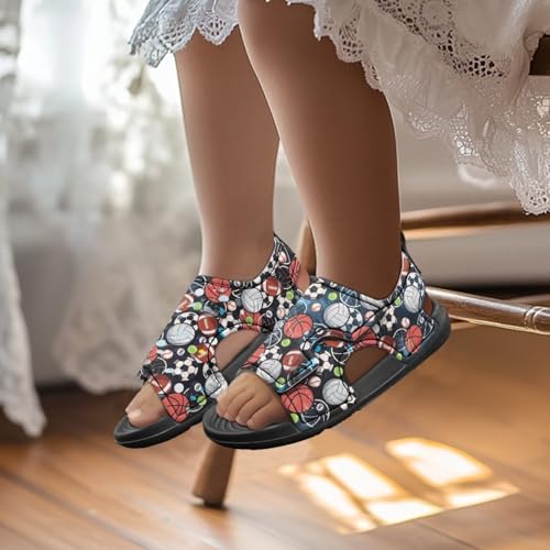 Nylon buckle Kids Sandals for Boys Cartoon Print Suitable for Outdoor Play Walking Shoes4