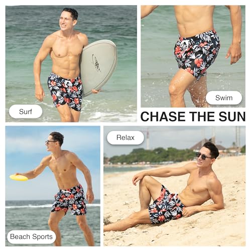 Image of Kanu Surf Men's Big Viper Extended Size Stripe Swim Trunk