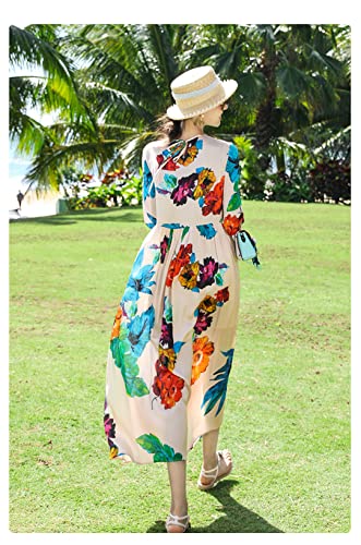 Robe midi ample bohème pour masquer les complexes en confort taille L - 2