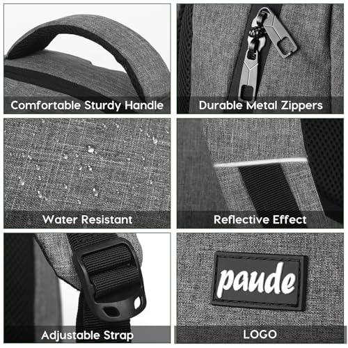 Image of Paude Backpack for Women and Men,School College Backpack 15.6 inch Laptop bookbag with USB Port for High School Student