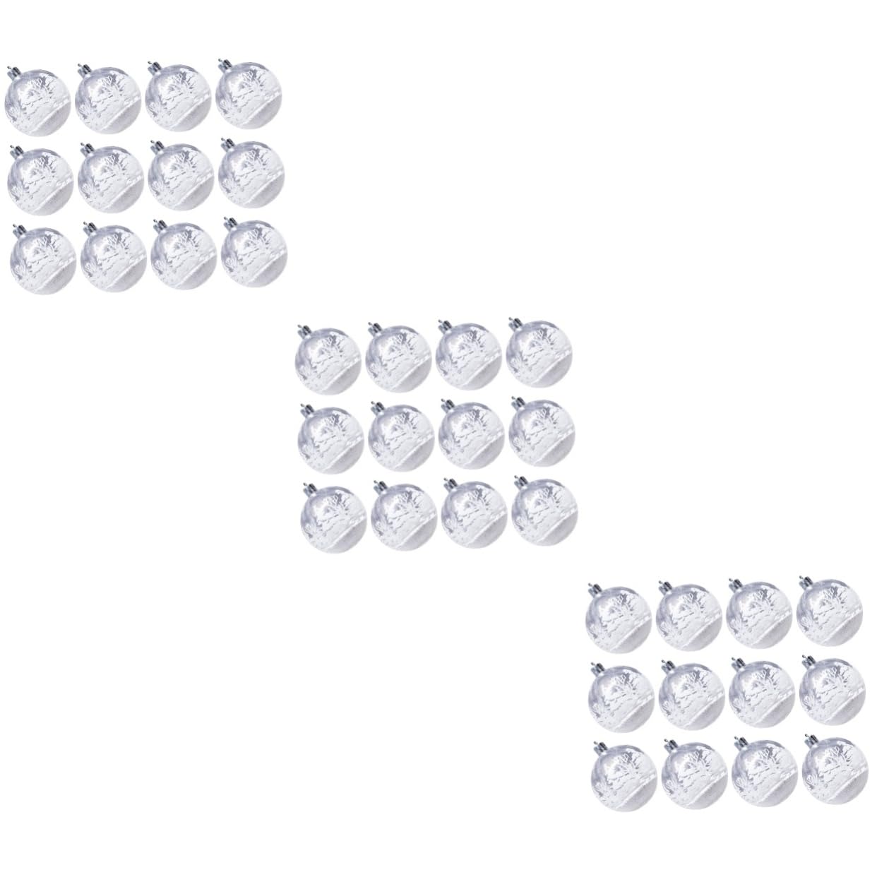 Ciieeo 36 Piezas Bola de decoración Dormitorio CMP Bola Transparente de Navidad Bola de Cristal de año Nuevo Ornamento Bolas de Adorno de Cristal Bola navideña Bola Colgante de Navidad