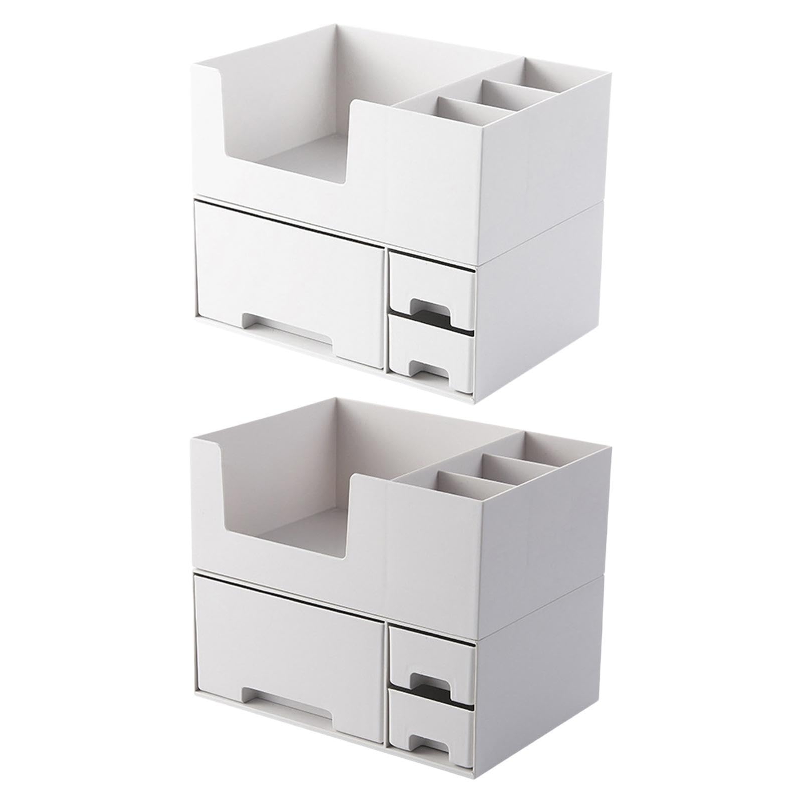 Enakshi (LABEL) Creations Desktop Drawer Organiser Saving Space Cosmetic Storage Box for Dresser Table WhiteHome & Garden|Household Supplies & Cleaning|Home Organization|Storage Boxes 3