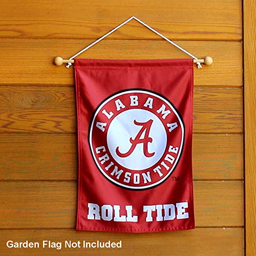 Sports Flags Pennants Company Garden Flag Banner Pole Wood Hanger #TOP4