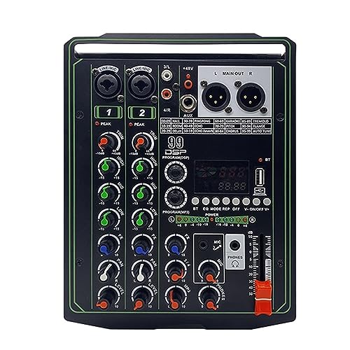 dj controller Mezclador de Audio de 99 efectos DSP, consola de mezcla de sonido de DJ portátil de 4...