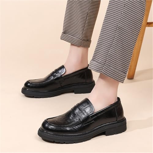 Men's Genuine Leather Loafers Slip-On Business Casual British Style Dress Shoes High-End Comfortable Arrival4