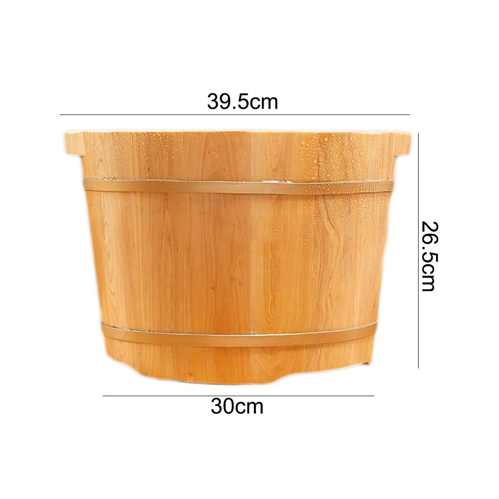 Lavabo de baño de pies de madera de cedro con nodos de masaje for pedicura