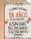 Tarjeta de 18 Cumpleaños - Tarjeta de Felicitación Graciosa para alguien que cumple 18 años - Regalo Original para 18 Cumpleaños para él, ella, hombre, mujer, mejor amigo, amiga... - EU 44