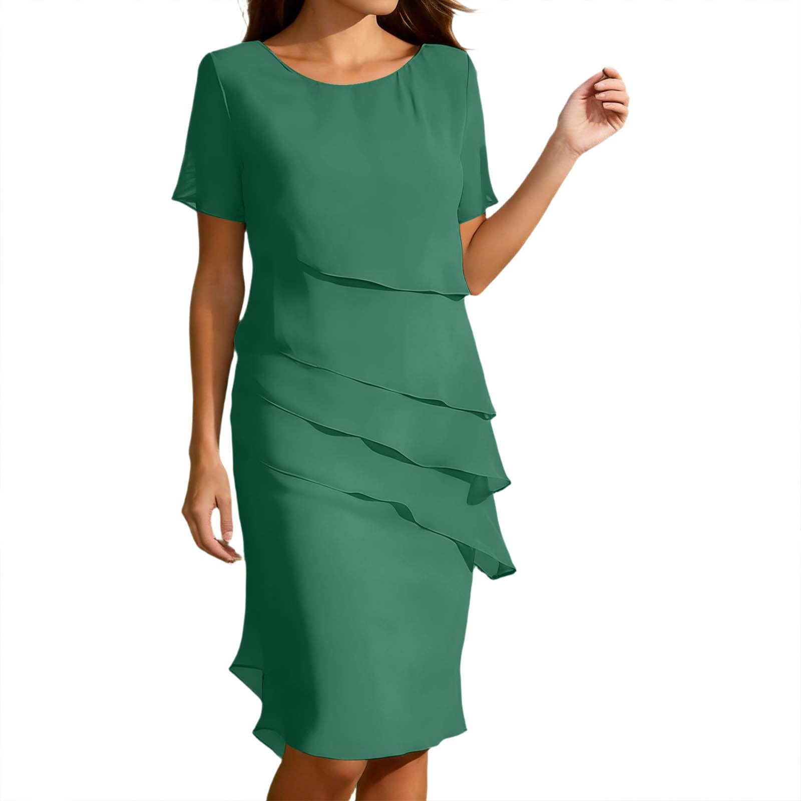 Robe d’été patchwork en mousseline premium au design unique et finitions soignées - 5