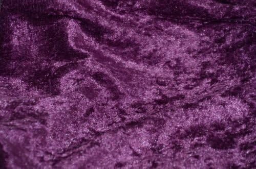 Panne Velvet Crushed Backdrop Velour Stretch Fabric 60 Wide Plum by The Yard