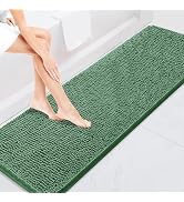 BOANKODU Bathroom Rugs 59x24, Extra Soft Absorbent Chenille Bath Rugs, PVC Backing Quick Dry, Mac...