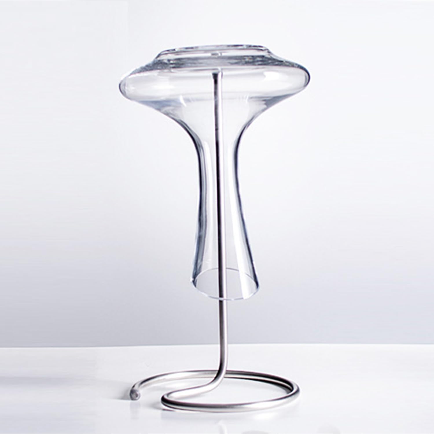 Porte-Bouteille en Acier Inoxydable Égouttoir, Support De Décanteur Sec,Support De Carafe, Porte-Carafe À Vin en Acier Inoxydable pour Carafe à vin, vin de Carafe en Forme de Cercle Creux