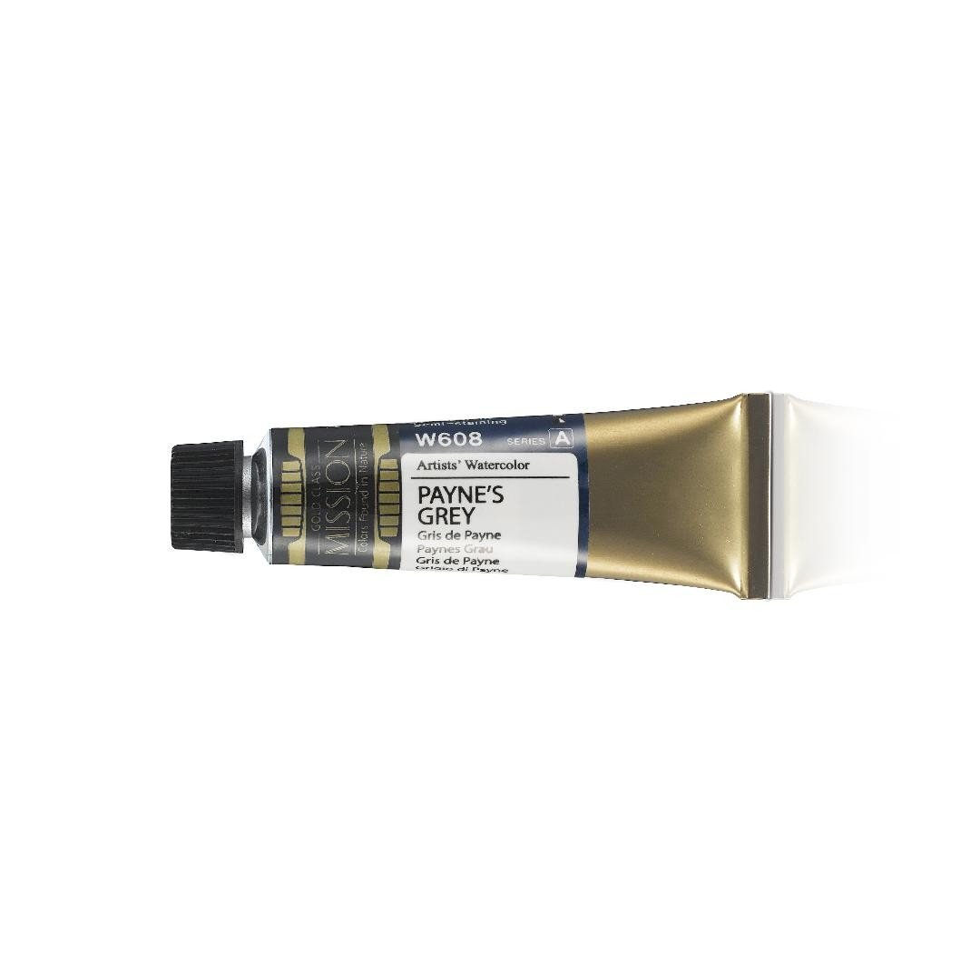 Mijello Mission Gold Watercolour Paint Tube 15ml Payne's Grey For Artists