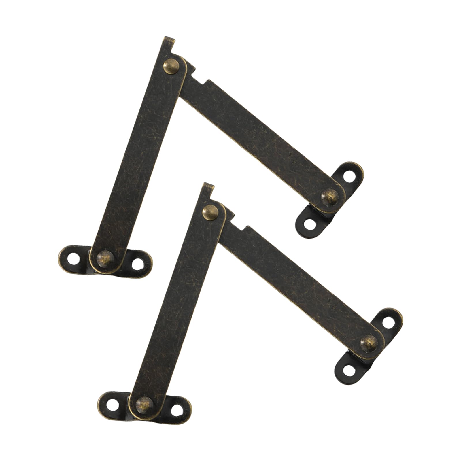 2Pcs Folding Lid Hinges Replacement Lift Up Stay Hinge for Furniture Cabinet Cupboard Wooden Box Hardware Furniture Hinges Jewelry Box Hardware