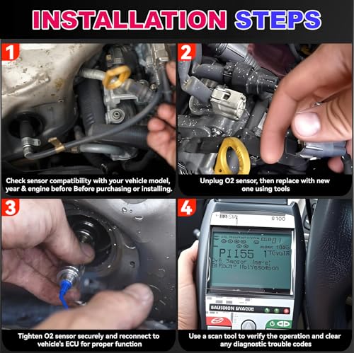 NTLTPYY Oxygen O2 Sensor Downstream Compatible with Toyota 4Runner Camry RAV4 Solara Tacoma FJ Cruiser Lexus ES300 ES330 GX470, 2001-2012, Oxygen Sensor Replace OE # 2344261,8946533250 — view 5