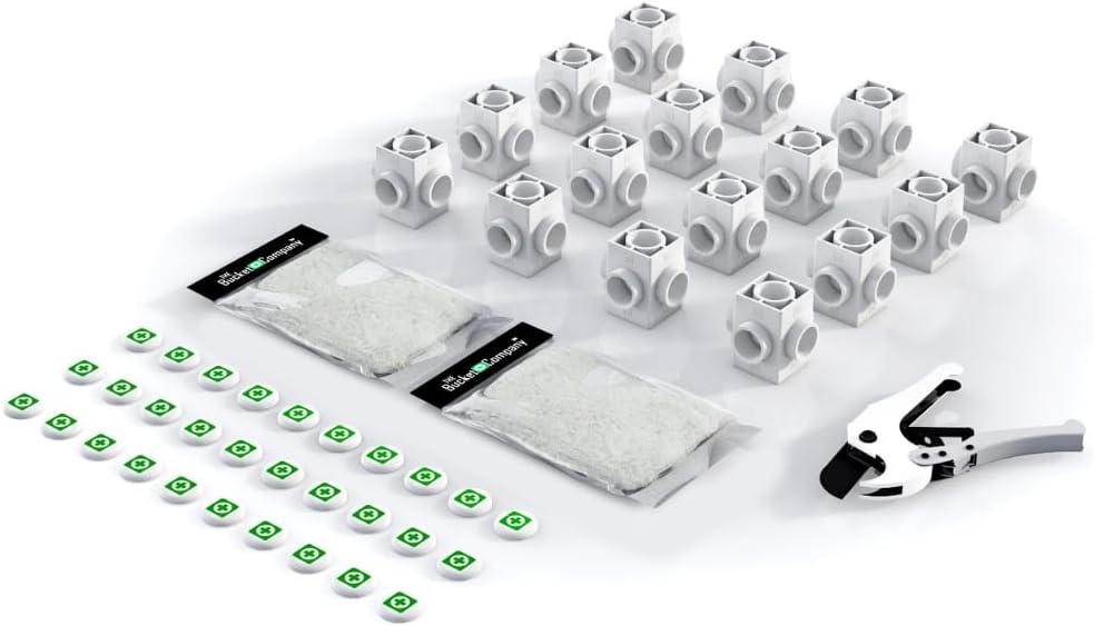 The Bucket Company Ez-Pz Commercial Trellis Kit | Hydroponics Grow Net for Grow Tents, Gardening, and Horticulture