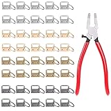 [Multiuso] -- Llavero de cierre de clip adecuado para llaveros, pulseras de llavero, maletas y bolsos, cinturones, cintas, cintas tejidas a mano, etc. Para satisfacer mejor tus diferentes necesidades.