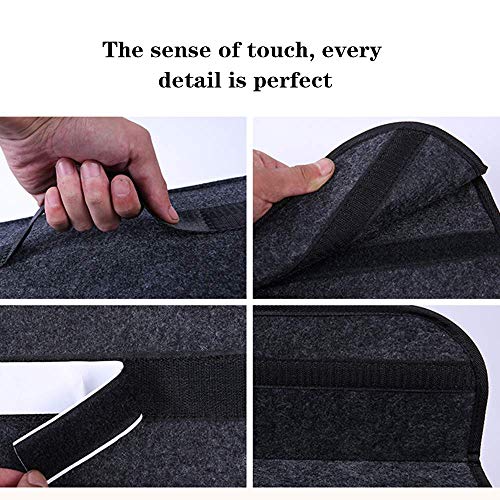 Image of Sulfar Car Soft Storage Box Trunk Bag Travel Storage Organizer Holder Car Accessories Deep Grey