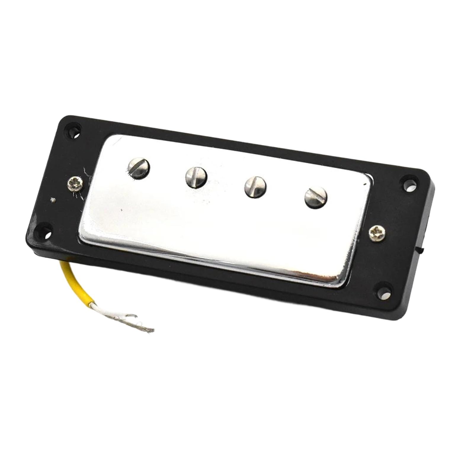 12 Mini Humbuckers Cromados Para Bajo De 4 Cuerdas Con Biseles Bk(Neck 12Pcs)