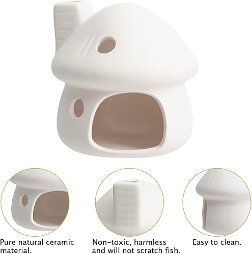 Miniatura 5 de Decoración de escondite de pecera, adorno de acuario para peces pequeños, cangrejos de camarones para descansarreproduciresconderse, decoración de