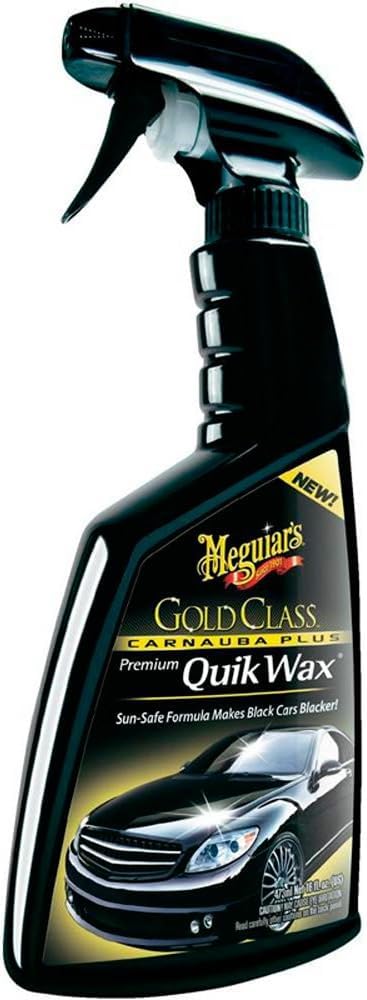 Meguiar's G7716EU Gold Class Carnauba Plus Premium Quik Spray Wax 473ml - Include 1 Panno In Microfibra Supreme Shine Per La Pulizia Dell'Auto