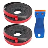 Hochwertigen Gummimaterial: Das gummimatte selbstklebend besteht aus hochwertigem Vollgummimaterial Neopren, mit glatter Oberfläche, Reißfestigkeit, Verschleißfestigkeit, hoher Haltbarkeit und Flexibilität, die besser als der gewöhnliche Schwamm oder Schaumband ist.