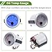 HOPESPANNER Oil Temp Temperature Gauge Meter Kit Silver Tone Engine Temp Gauge 2