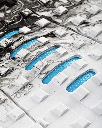 Creatures Of Leisure Mick Fanning Performance Traction Pads - White Fade Cyan #TOP2