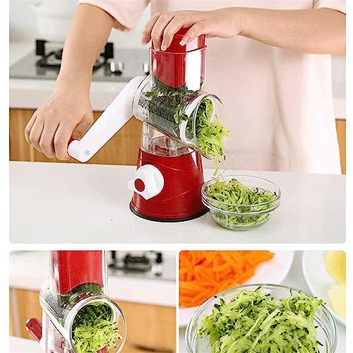 Cortadora manual de vegetales 3 en 1 en plástico y acero miniatura 4
