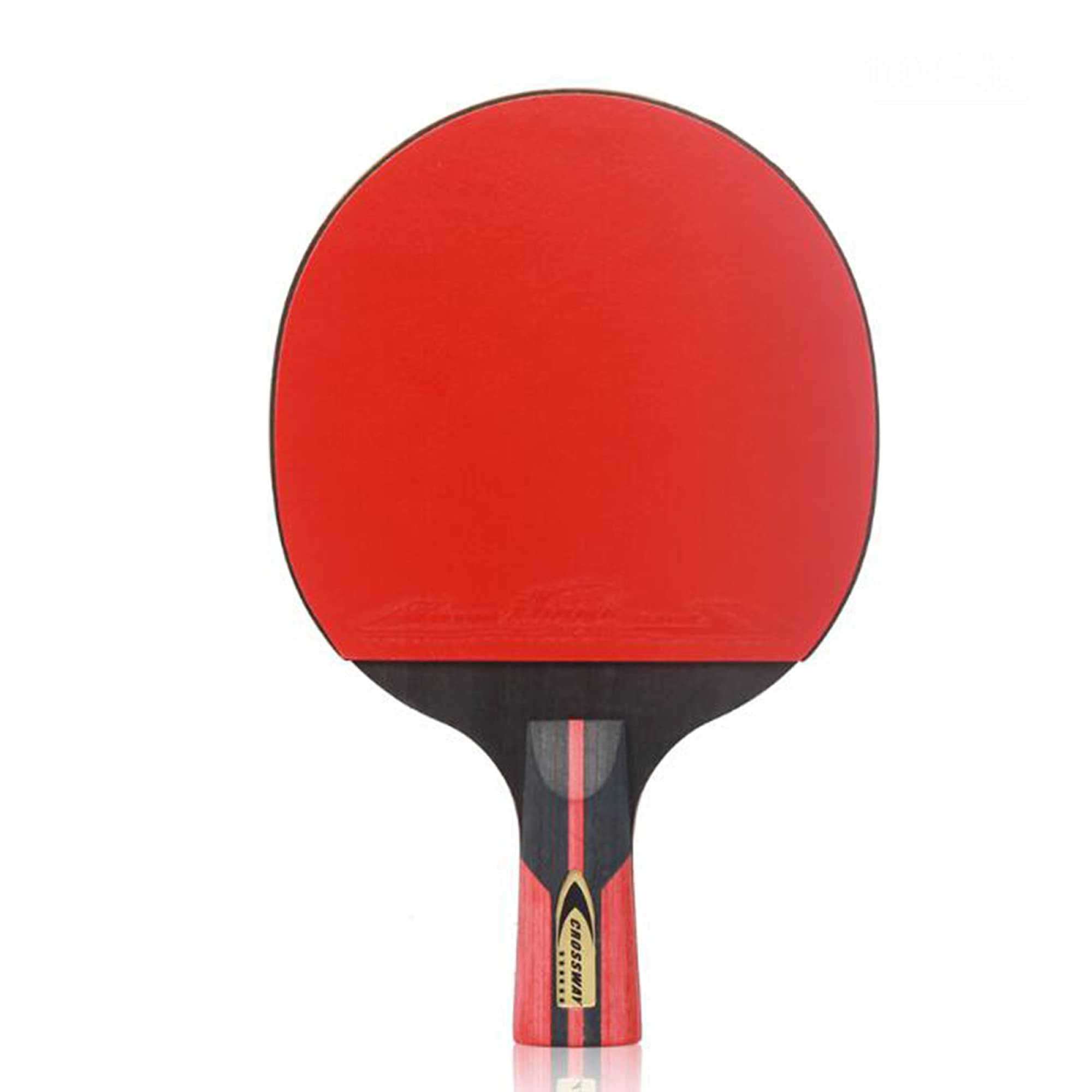 Table Tennis Bats, Professional Pingpong Racket Paddle,5-Ply Wood Grip Table Tennis for Outdoor/Indoor, Tennis bat(Short Handle)