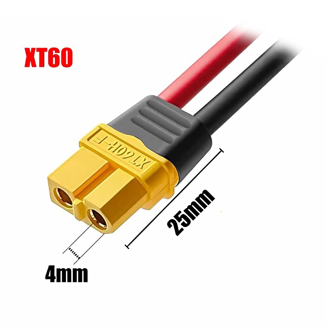 Bolwins G50S Cavo adattatore accendisigari auto su presa XT60 – 12 V/24 V compatibile per inverter auto, gonfiatore pneumatici, pompa ad aria, plug and play con fusibile da 10 A