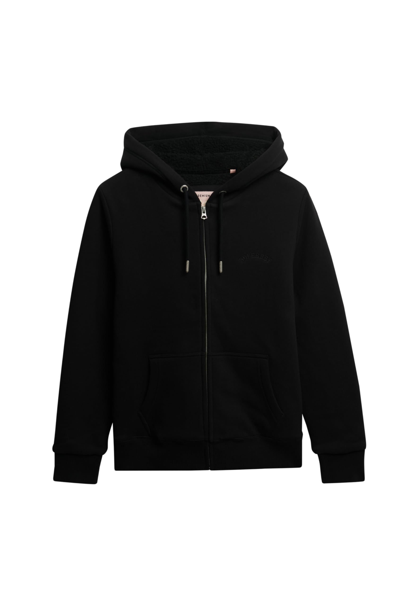 Superdry Women's Noir Zip-Up Hoodie Borg