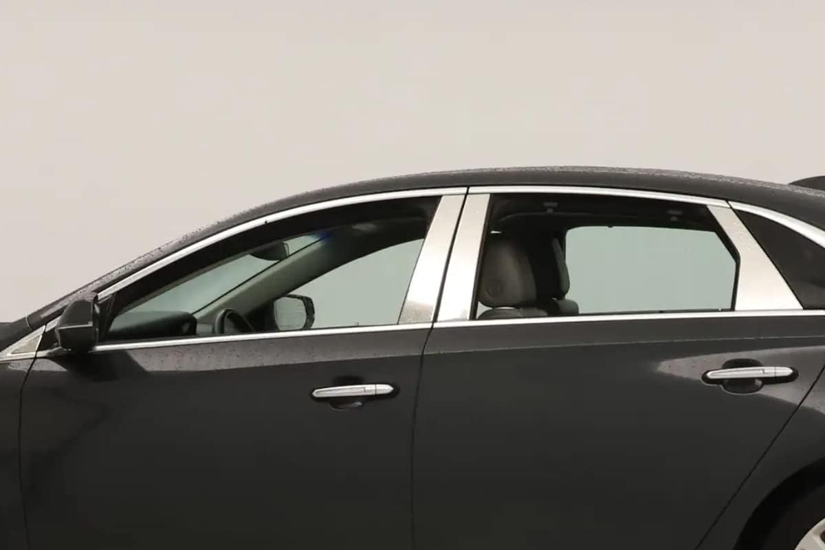 8 Piece Chrome Stainless Steel Pillar Post Trim Compatible with 2013-2019 Cadillac XTS