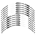 Adesivo Ruota Moto Adesivo Riflettente per Moto Adesivi per Ruote di Moto per Yama-HA Tracer 700 900 850 MT07 MT09 MT-07 MT-09 (Colore : M)