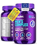 Vitaminas Para Hombre – Multivitaminico Hombre con Vitaminas A, C, D3, E, B1, B6, B12, Zinc, Magnesio, L-Arginina y Maca...