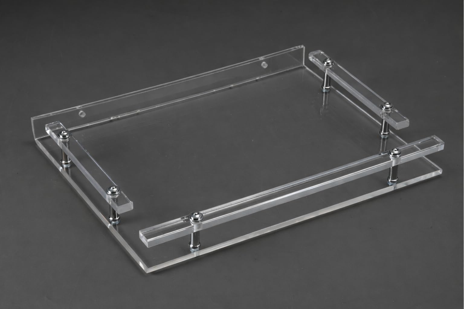 Cadmium Clear Acrylic tv Set-Top Box Stand, Clear Transparent Display-image-44