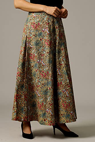 Image of Ravaiyaa - Attitude is everything Cotton Hand Block Floral Printed Wrap Around Women's Free Size Skirt Rapron