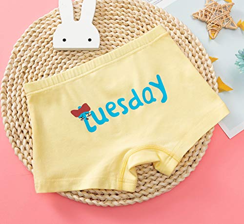 Elfeves Toddler Girl Underwear Kids Panties Little Baby Briefs Days of The Week Underpants Boyshort (Pack of 5)3