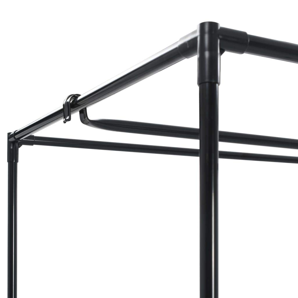 Festnight Armario de Tela Ropa Organizador Closet Portátil Guardarropa Marrón 75x50x160 cm
