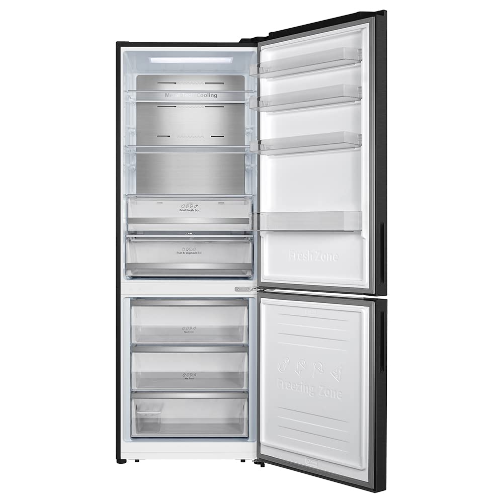 Cecotec Frigorífico Combi 2 Puertas Bolero CoolMarket Combi 495 Black. 495 L, Altura 200 cm y 70 cm Ancho, Bajo Consumo, Sistema Multi Air Flow, total No frost, Multi Cooling