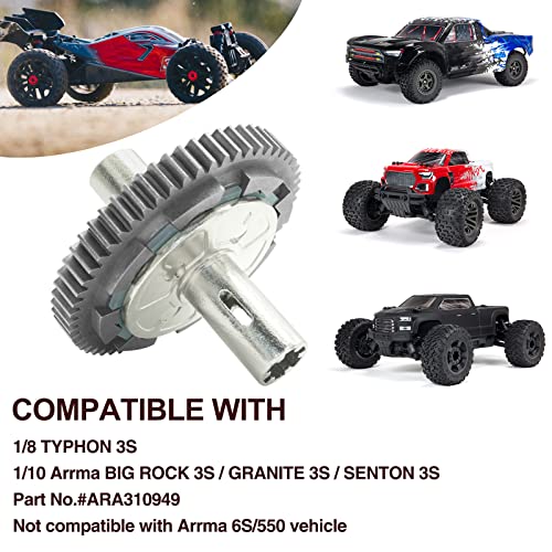 Ogrc Metal Steel Slipper Set For 1/10 Arrma Senton Granite Big Rock 1/8 Typhon Slipper Clutch Spur Gear Hd 57T Slipper Set Replace Part Ara310949 #TOP1