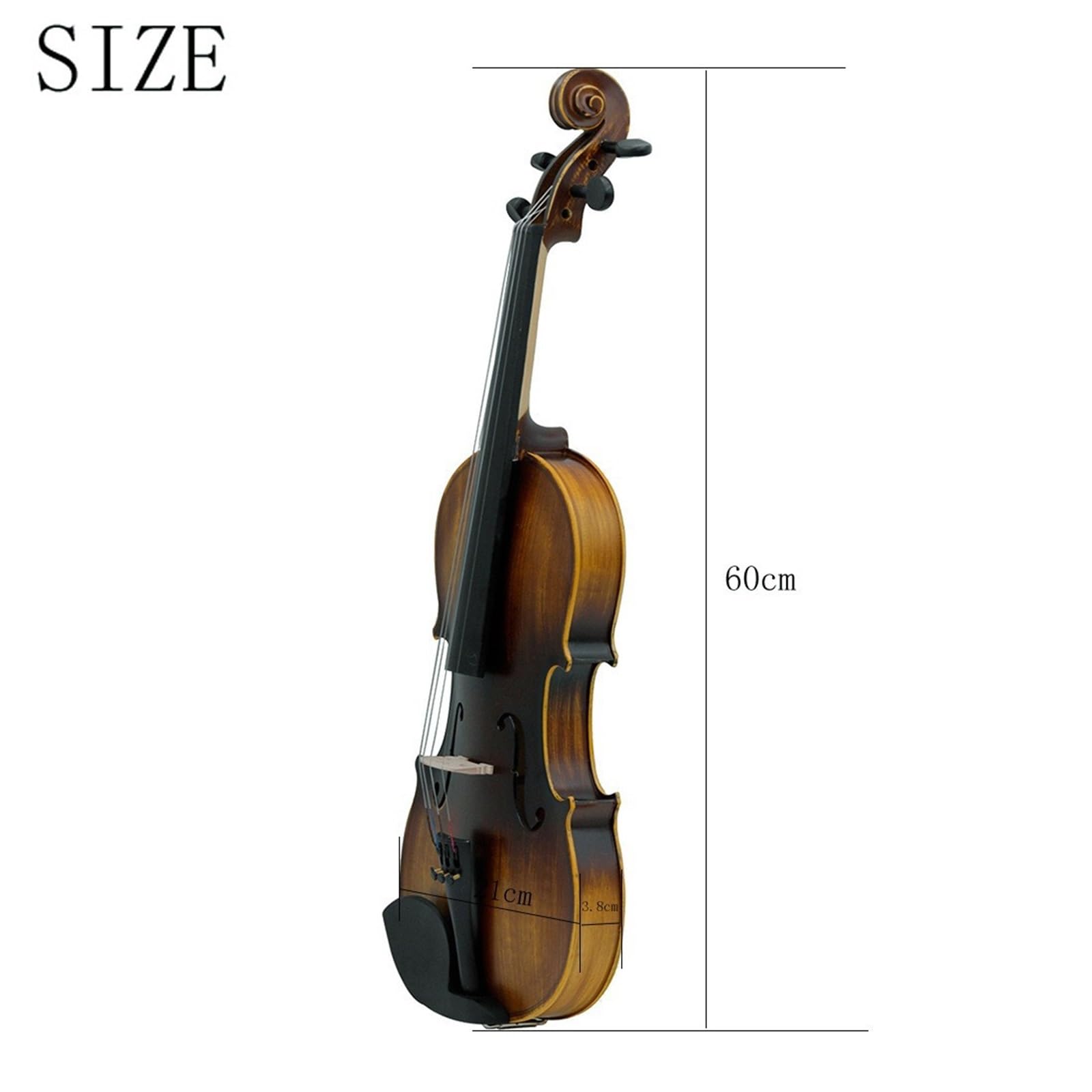 Violino Set Violino In Legno Massello 4/4 Per Principianti Violino Per Adulti Strumento Per Violino Opaco