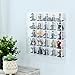 Ikee Design Premium Acrylic Collection 25 Compartments Display Case with Magnets Door, Wall-Mounted Storage Organizer Rack for Small Pop Figure, Doll and Gemstones, Compartment: 2 W x 1.8D x 2H in