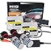 HSUN Kit de conversion HID 9006 HB4, 6000 K Xenon blanc avec ballast fiable pour phare d'usine de voiture.
