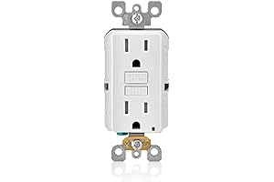 Leviton Self-Test Smartlockpro Slim GFCI 15 Amp Outlet, Pack of 10