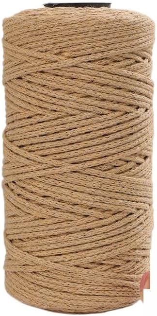 5 Rolls 2mm Hollow Blend Thread Yarn for Crochet Hand Craft(12)