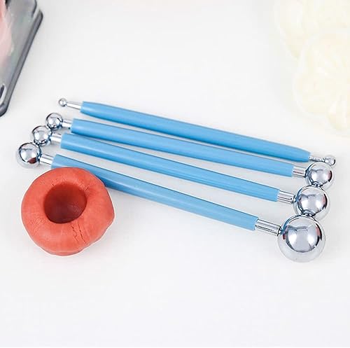 Miniatura 6 de Kit de herramientas de escultura de mano para modelado de pasteles de fondant, 31 piezas para decoración de pasteles de galletas, escultura