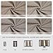 Zyvola 100% Blackout Curtains 84 inch Length 2 Panels Faux Linen Long Drapes for Bedroom Nursery Living Room Black Out Room Darkening Curtain Thermal Insulated Back Tab Rod Pocket(W52 x L84, Beige)