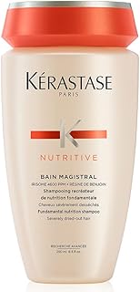 Kérastase Shampoo Nutritive Bain Magistral, Cabelos ressecados, Nutrição, Complexo Irisome, Resina de Benjoim, Ceramidas, 250 ml